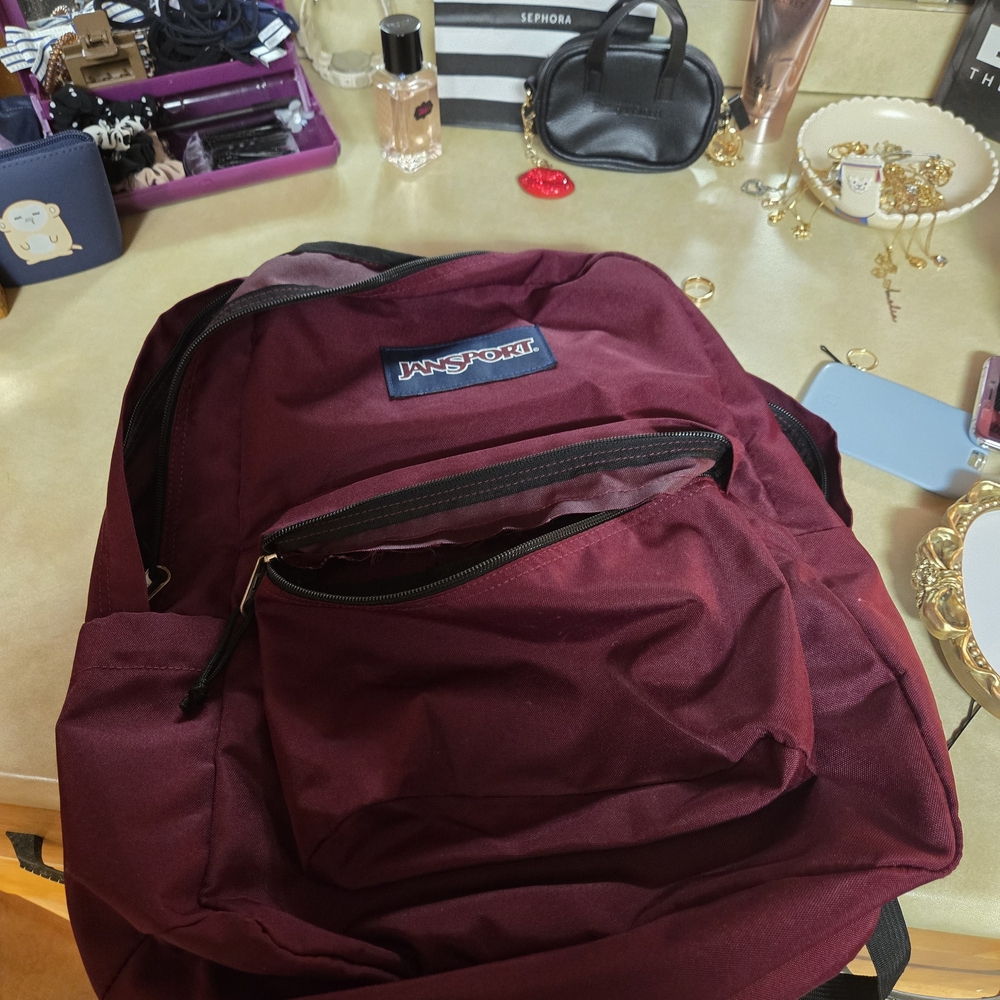 JanSport Burgundy Backpack